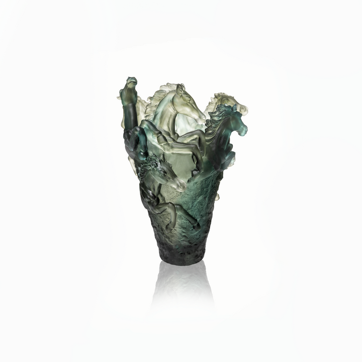 Paris 1878 - Horse Crystal Vase Large