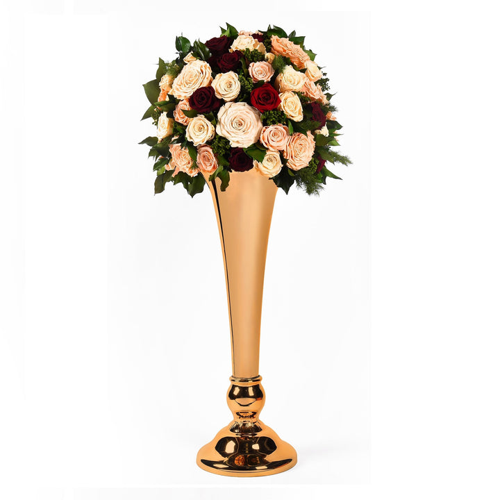 Victoria Rosegold Vase Arrangement